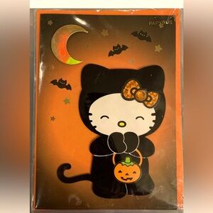 Papyrus Halloween Card Hello Kitty 3D Layered Jewel Foil New & Sealed